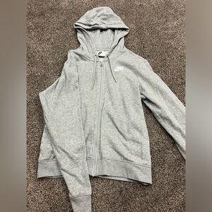 Grey Nike Zip Up